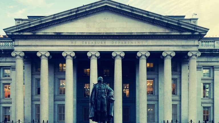 The US Treasury Building